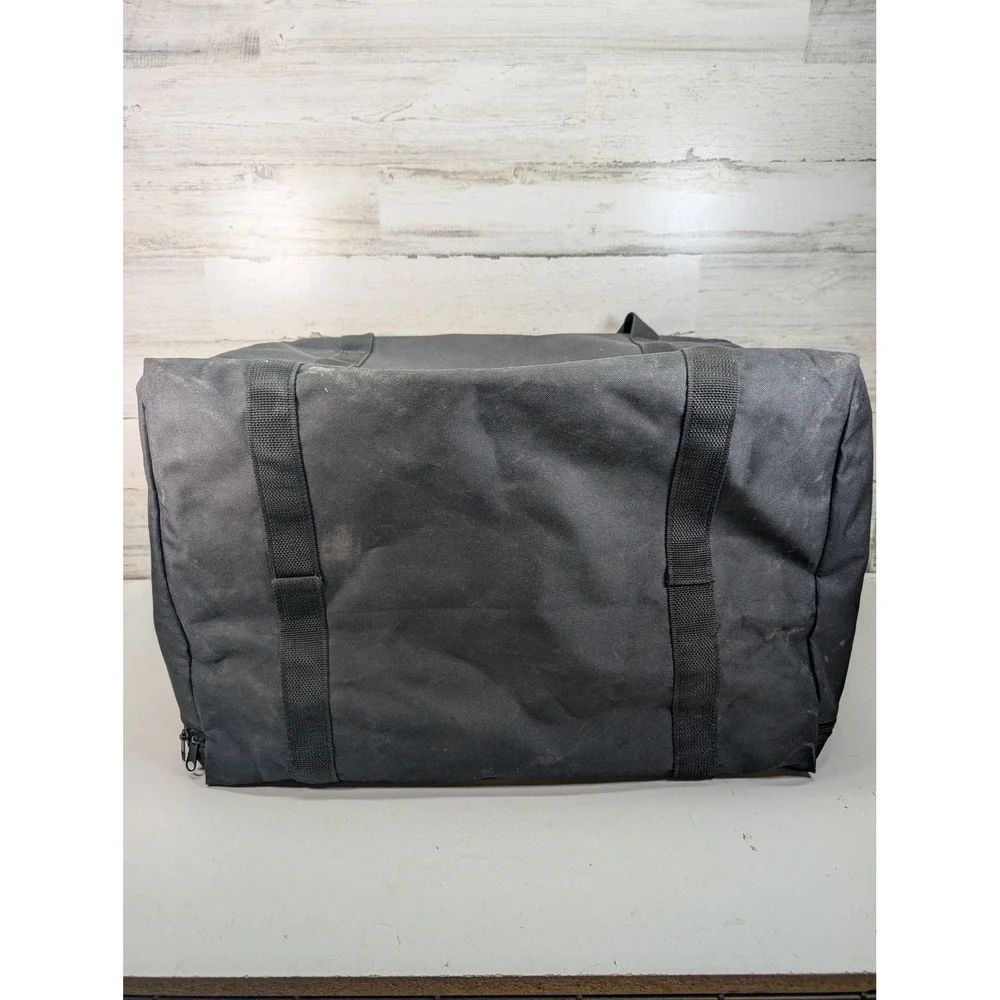 Lakeeffect Outfitters Fire & Rescue Gear Bag Black Heavy Duty Canvas Duffel Larg